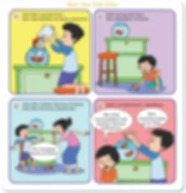 Ini jawaban apa ciri-ciri karya gambar cerita yang menjadi soal dalam buku tematik kelas 5 SD Tema 8 halaman 107.