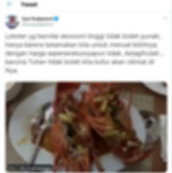 Susi Pudjiastuti dan cuitan terbarunya soal lobster.