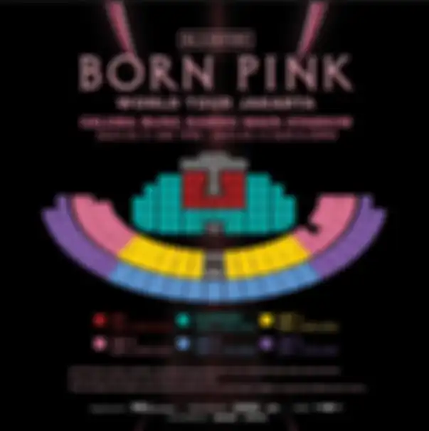 Denah konser BLACKPINK World Tour di Jakarta.