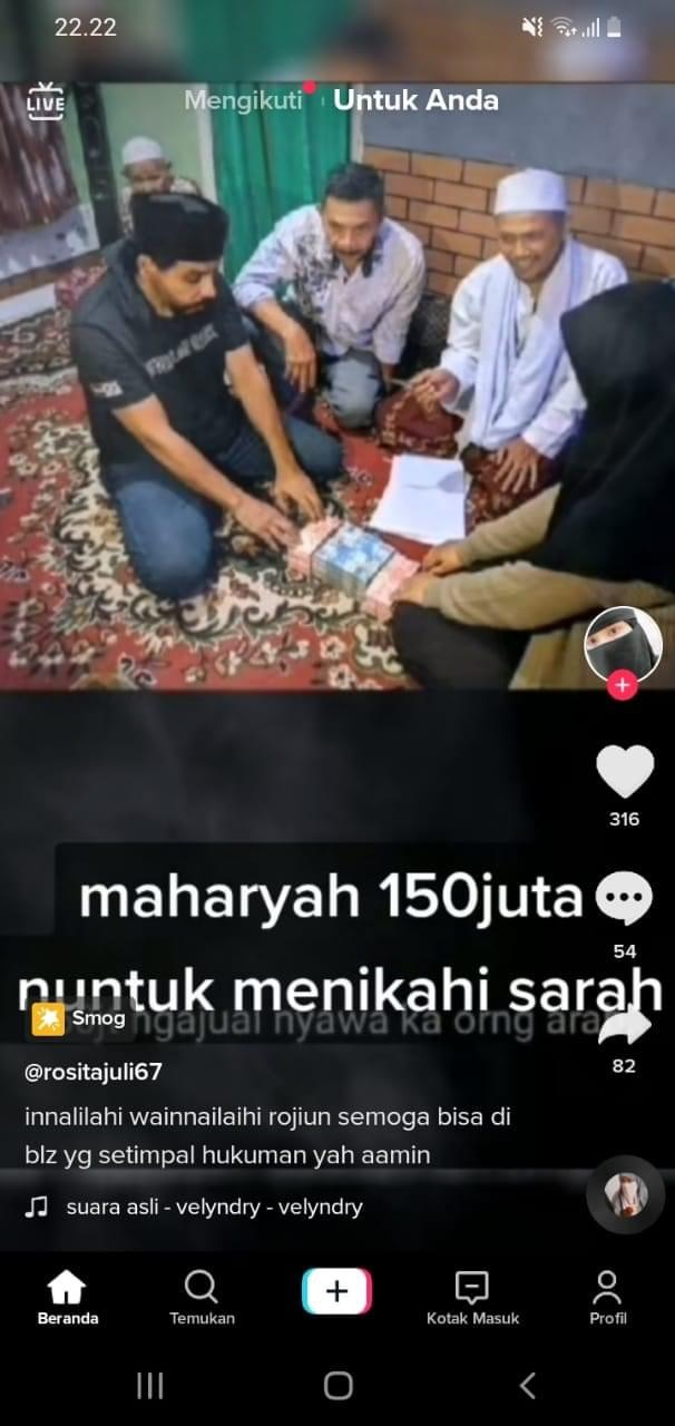 Foto jasad Sarah yang disirim air keras suami sirinya itu sudah membuat bergidik. Ternyata ini alasan Abdul Latif ngotot nikahi wanita Cianjur itu.