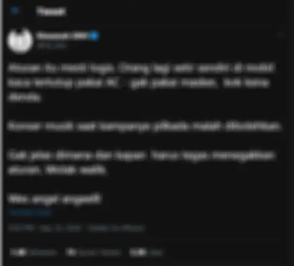 Gus Nadir kemudian membandingkan dengan peraturan yang memperbolehkan konser musik saat kampanye.