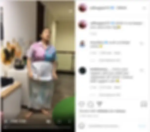 Penampilan Nagita Slavina saat mengajari Rafathar belajar 