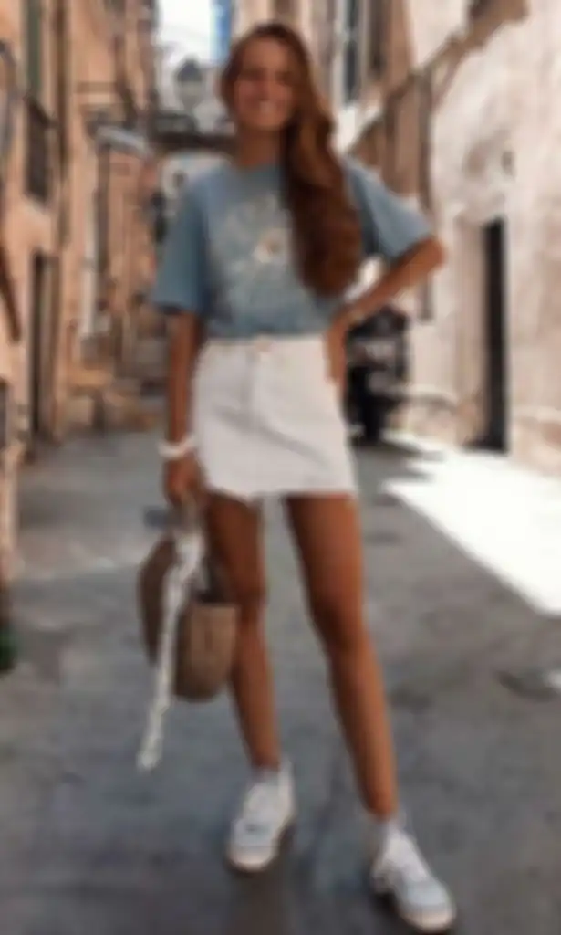 Skirt jeans