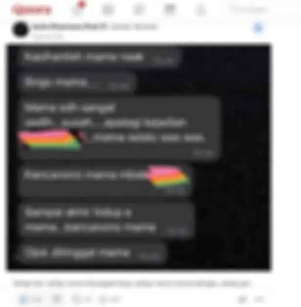 Unggahan Novia Widyasari di Quora yang membagikan pergulatannya untuk mengakhiri hidup karena depresi akibat menjadi korban pelecehan seksual dan bagaimana ibunya berjuang agar dia tetap hidup
