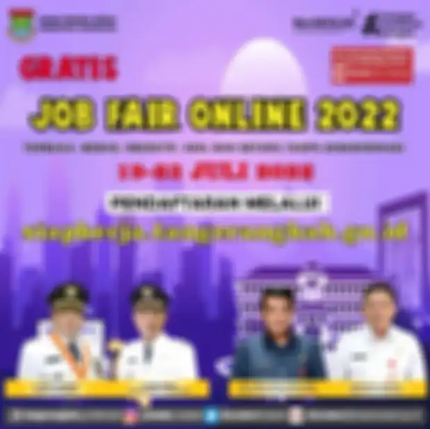 Job Fair Online 2022 dibuka tanggal 19-23 Juli 2022.