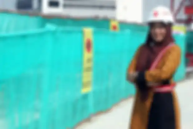 Arvilla Delitriana, insinyur lokal yang merancang jembatan lengkung bentang panjang LRT Jabodebek. 