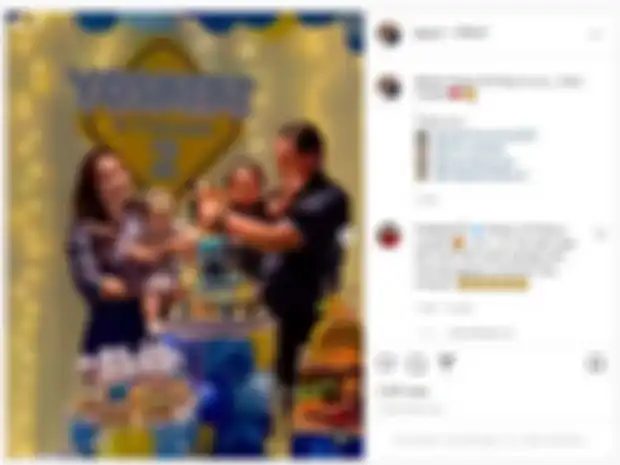 Penampilan Puput Nastiti Devi saat merayakan hari ulang tahun Yosafat Abimanyu