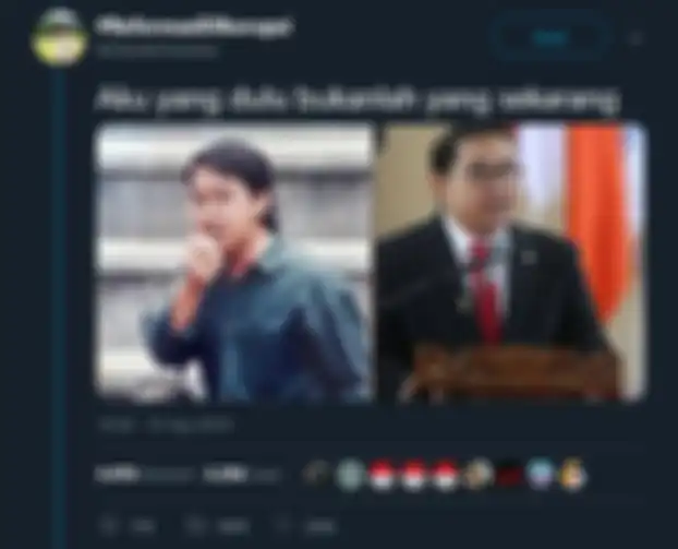 Potret Fadli Zon muda versus sekarang.