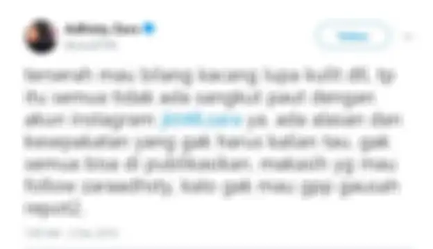 Unggahan Zara.