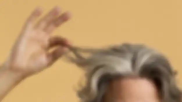 Ilustrasi rambut beruban