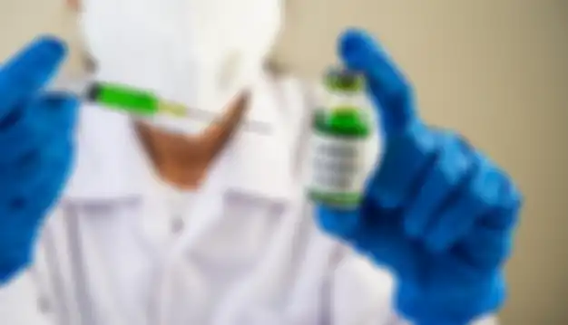 Ilustrasi vaksin virus corona.