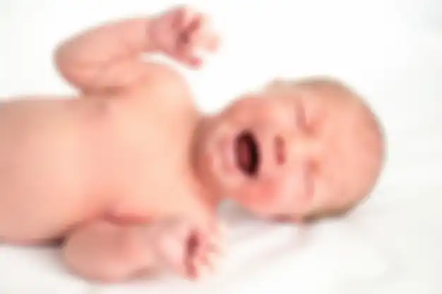 Ilustrasi bayi menangis