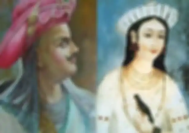 Pasangan Mastani dan Bajirao, yang mendatangkan kontroversi karena agama mereka.