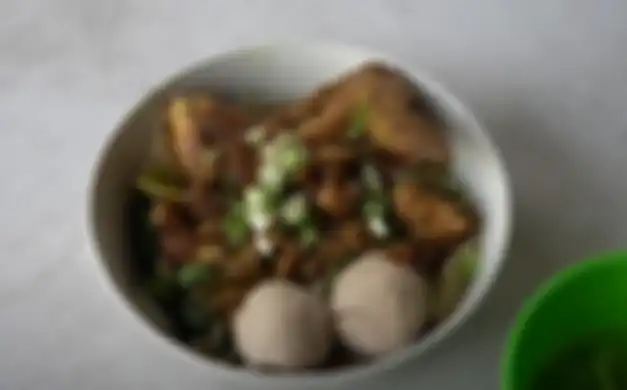 tampilan mie ayam yang dijual Aldi Taher