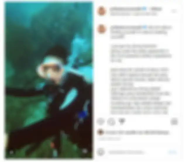 Postingan Prilly Latuconsina belajar diving