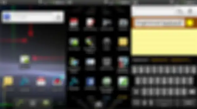 Tampilan interface Android Gingerbread