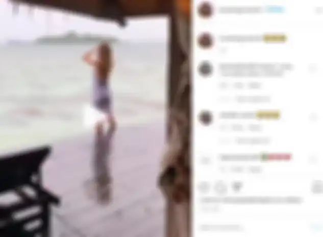 Video Luna maya joged di tepi pantai 