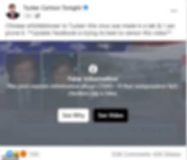 Video Fox News mengenai paparan bukti Li Meng-Yan yang sudah dikonfirmasi hoaks