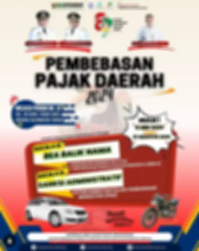 Pemutihan pajak kendaraan di Kalimantan Tengah sampai 31 Agustus 2024.