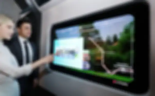 Ilustrasi layar TV OLED transparan LG