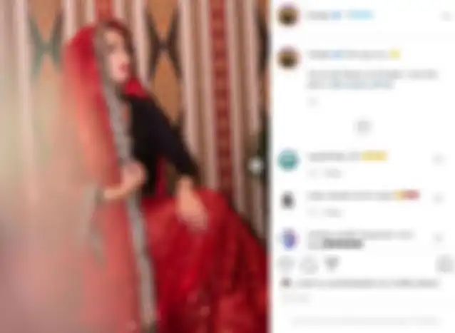 Kecantikan Imel Putri dalam balutan sari India