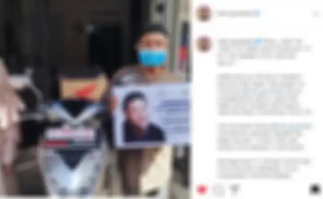 Kakek berusia 64 tahun asal Makassar, Sapar dihadiahi Honda BeAT oleh Ivan Gunawan usai mendapatkan vaksin Covid-19.