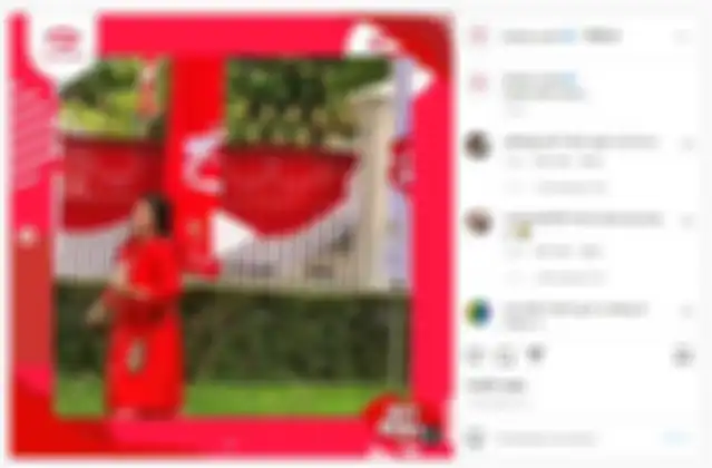 Aksi Mbak Rara di istana negara dalam rangka HUT ke-77 RI