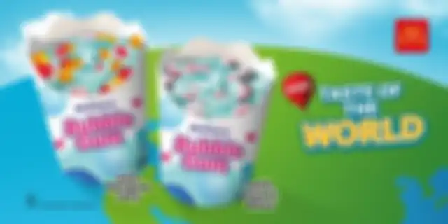 Bubble Gum McFlurry dari menu McDonalds Indonesia Taste of The World