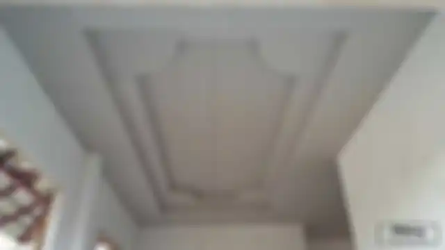Aplikasi papan semen GRC untuk plafon.