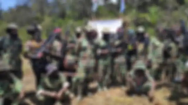 Pasukan TPNPB OPM di wilayah Ndugama Papua pada 11 September 2019. Pasukan KKB Ngalum Kupel pimpinan Lamek Taplo dituding dalang penyerangan pasukan TNI.