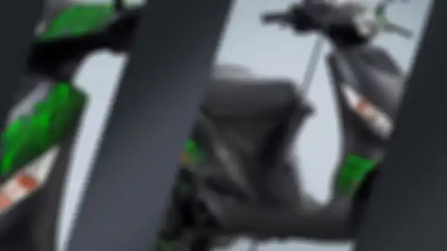 Warna hitam dan grafis hijau grafiti jadi keunikan di Piaggio Zip 2023.