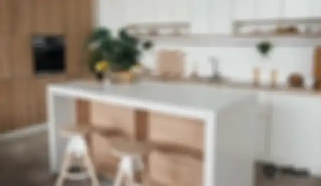 Ilustrasi kitchen island kecil