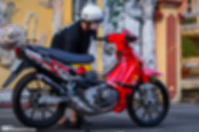 Modifikasi Suzuki Satria 120R.