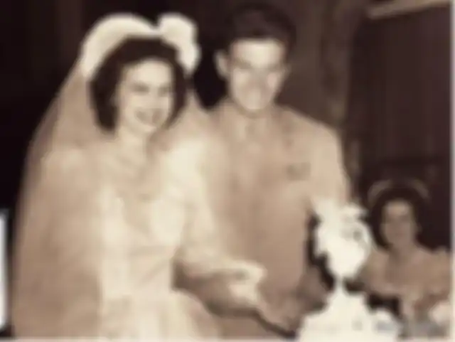 Billy Harris dan Peggy Harris saat menikah.