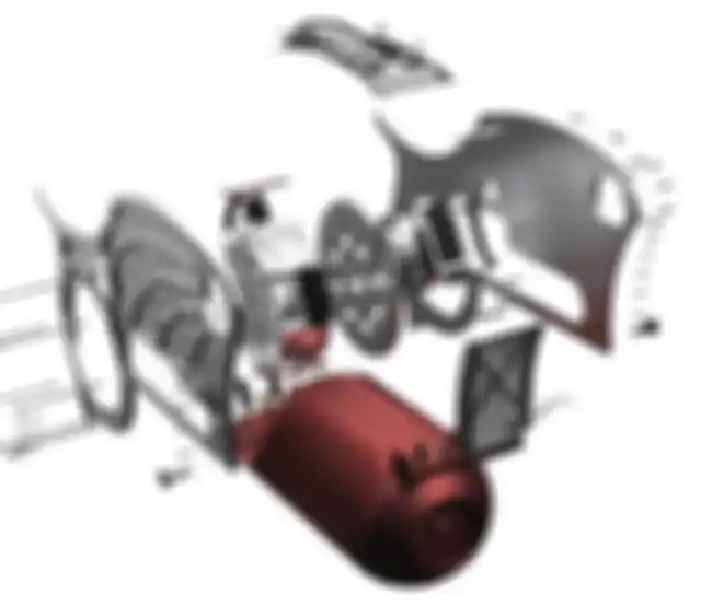 Gambar skema komponen motor listrik Curtiss The One.