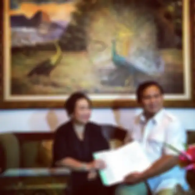 Rachmawati Soekarnoputri bersama Prabowo Subianto.