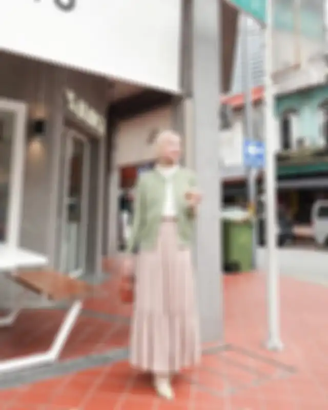 OOTD Hijab pakai model rok yang lagi ngetren