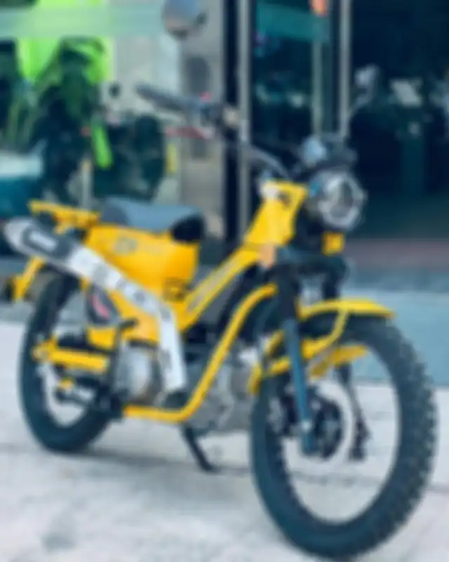 Motor bebek trail Zongshen Ryuka Cub Clamber 125i hadir dengan desain mirip Honda CT125.