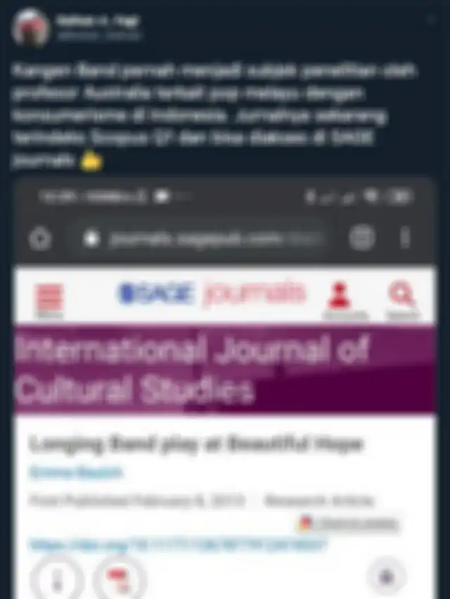 Jurnal internasional Kangen Band
