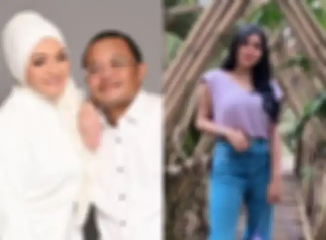  Kolase foto Nathalie Holscher bersama Sule dan Tisya Erni. 