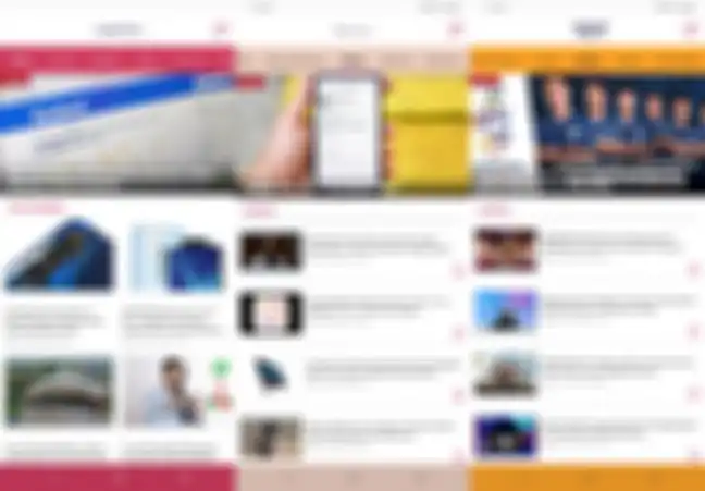 Tampilan portal Nextren, MakeMac, dan Grid Games di aplikasi Grid.Id