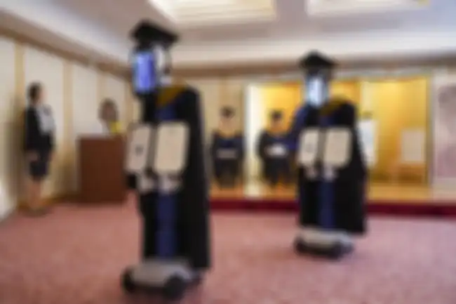 BBT University di Jepang gelar upacara wisuda pakai robot