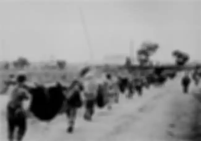 Ilustrasi pawai kematian The Baatan Death March