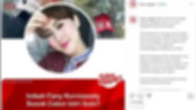 Fany Kurniawaty yang dikatakan mirip Lina Jubaedah oleh warganet dalam kolom komentar.