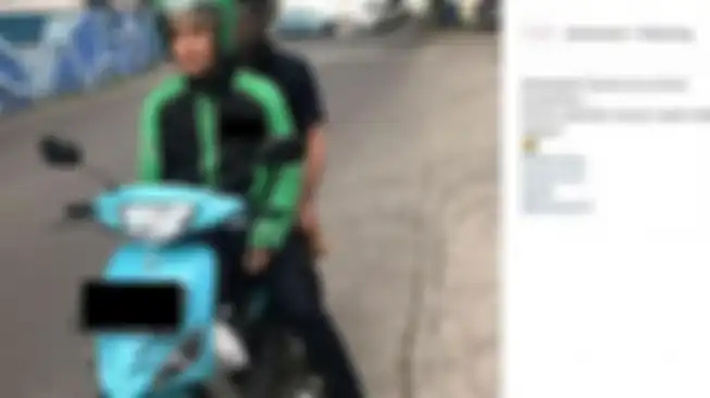 Calvin Dores, anak Deddi Dores yang jadi ojol.