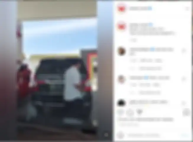 Aksi ubah pelat nomor saat isi bensi di SPBU