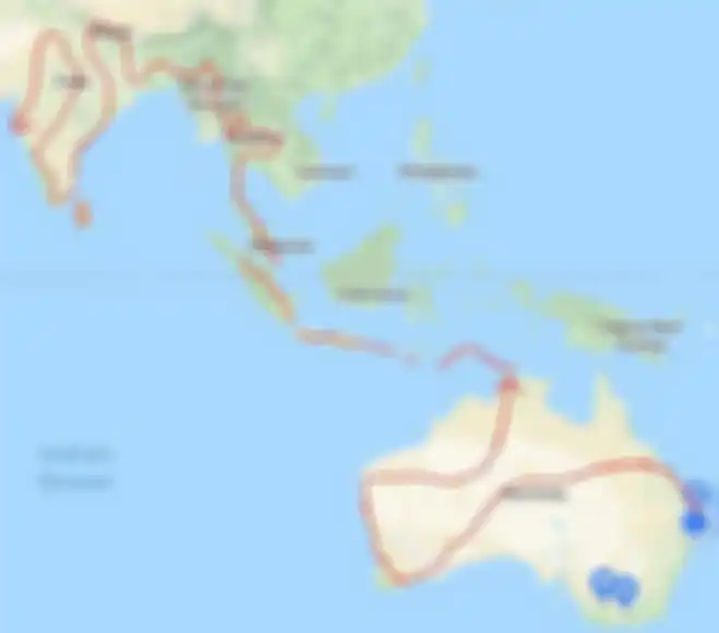 Rute perjalanan Luke Phillips