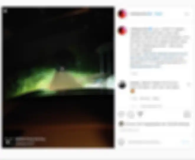 Foto penampakan yang dibagikan Robby Purba di Instagramnya.