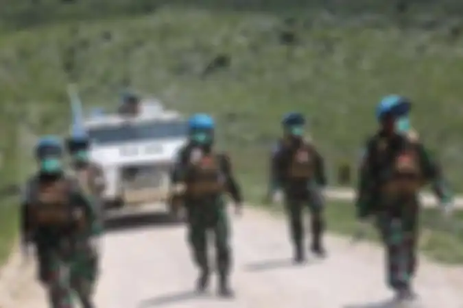 Prajurit TNI yang tergabung dalam Kontingen Garuda XXIII-N/United Nations Interim Forces in Lebanon (UNIFIL) 