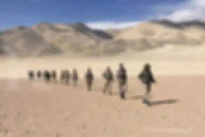 ILUSTRASI. Tentara India melakukan tugas patroli di wilayah Ladakh.